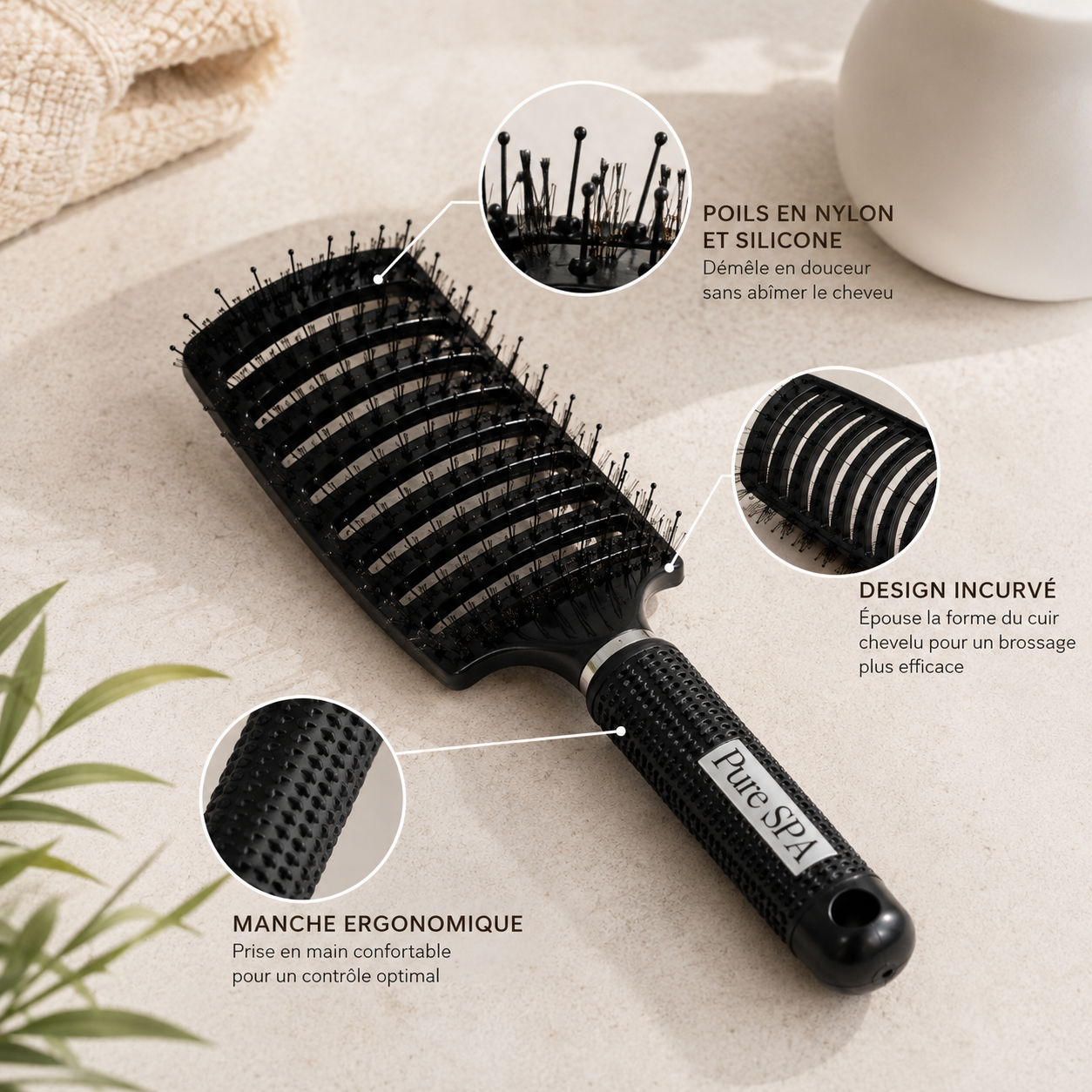 Brosse Démêlante Anti-Casse